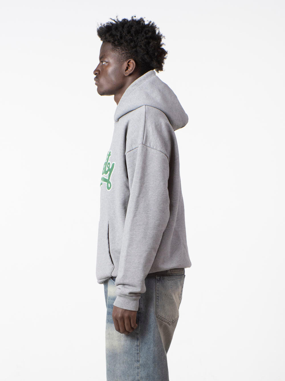 SIGNATURE HOODIE - GREY/GREEN