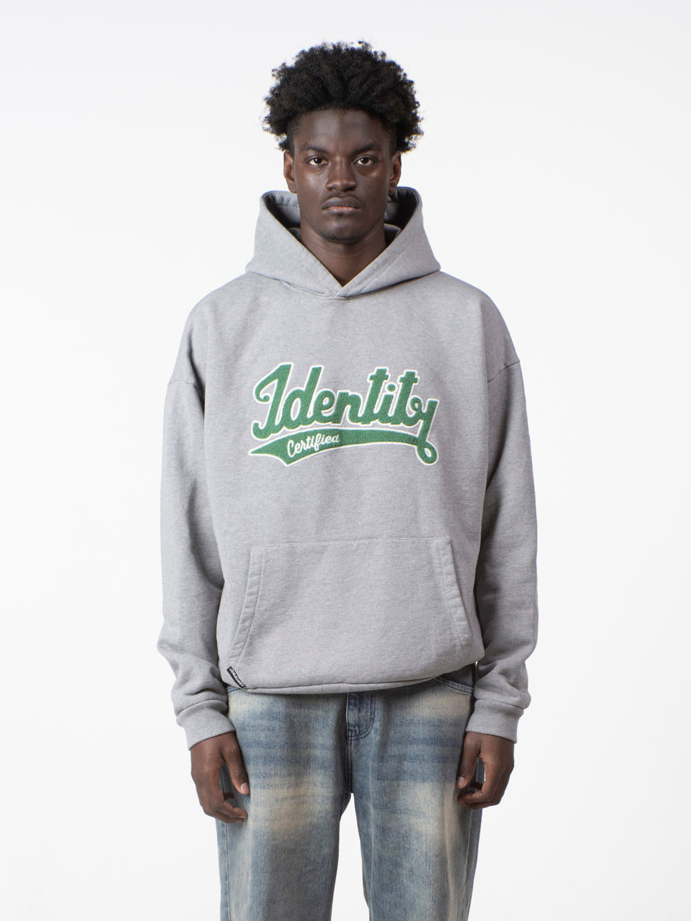 SIGNATURE HOODIE - GREY/GREEN