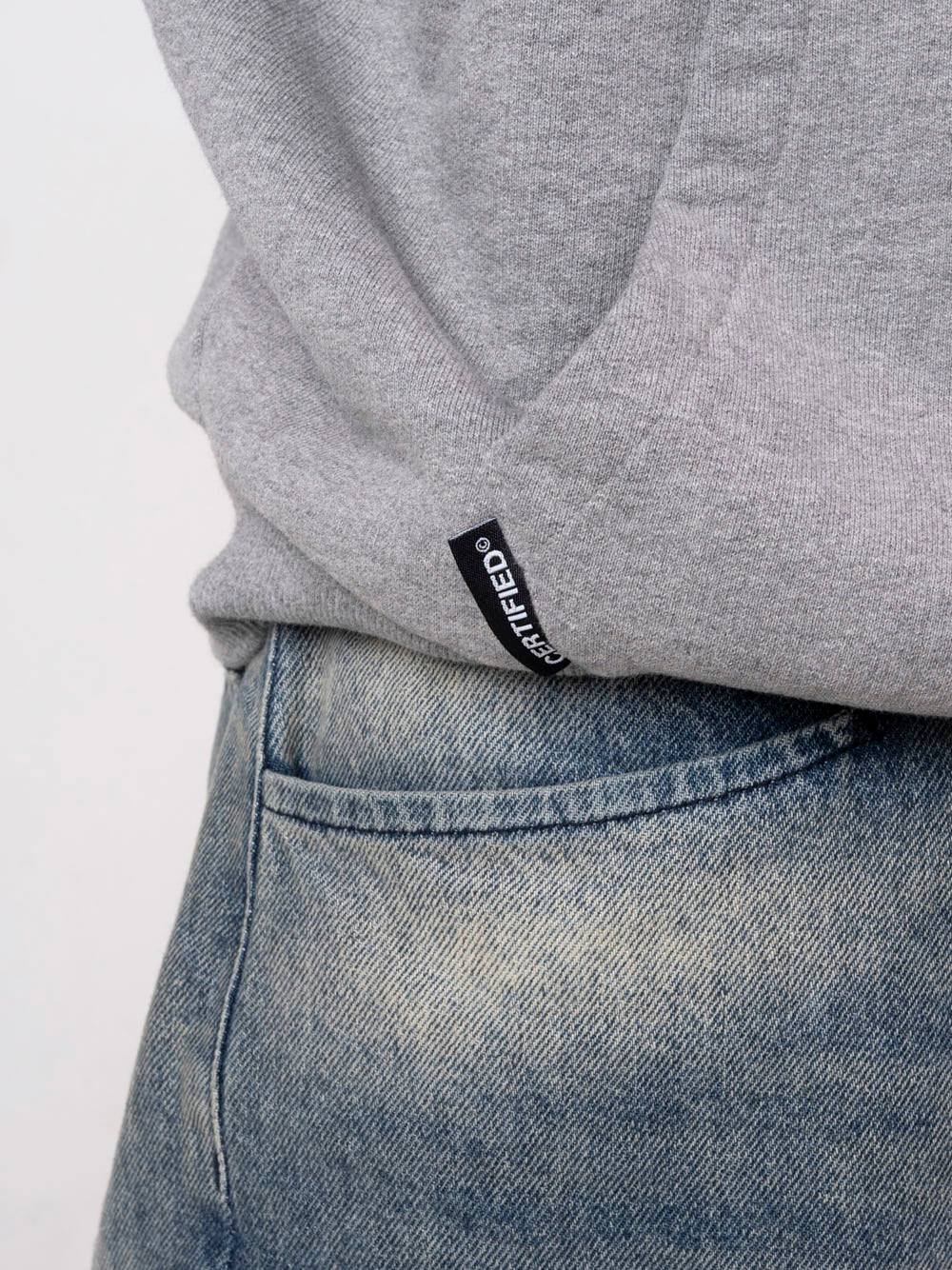 SIGNATURE HOODIE - GREY/PURPLE