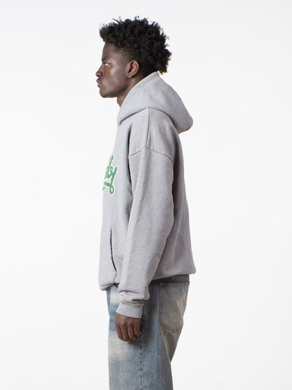 SIGNATURE HOODIE - GREY/GREEN
