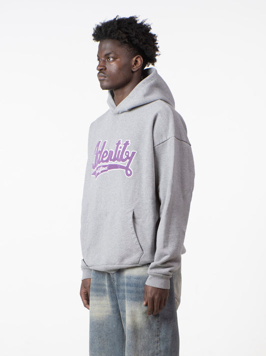 SIGNATURE HOODIE - GREY/PURPLE