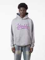 SIGNATURE HOODIE - GREY/PURPLE