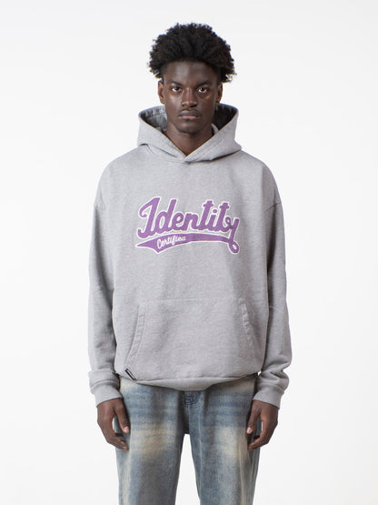 SIGNATURE HOODIE - GREY/PURPLE