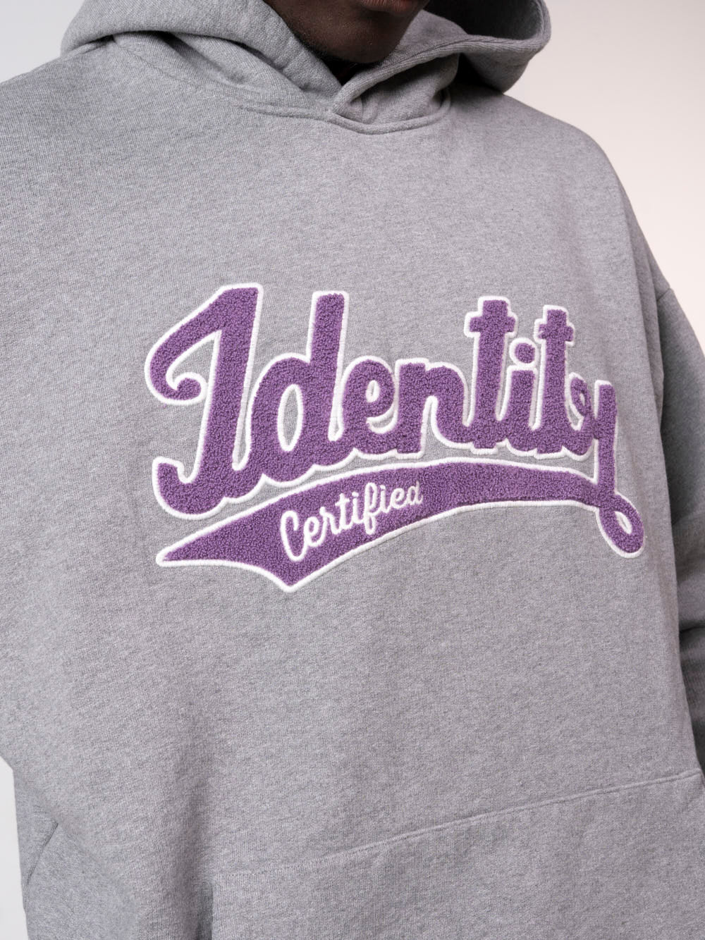 SIGNATURE HOODIE - GREY/PURPLE