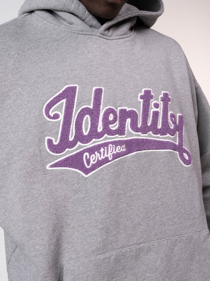 SIGNATURE HOODIE - GREY/PURPLE