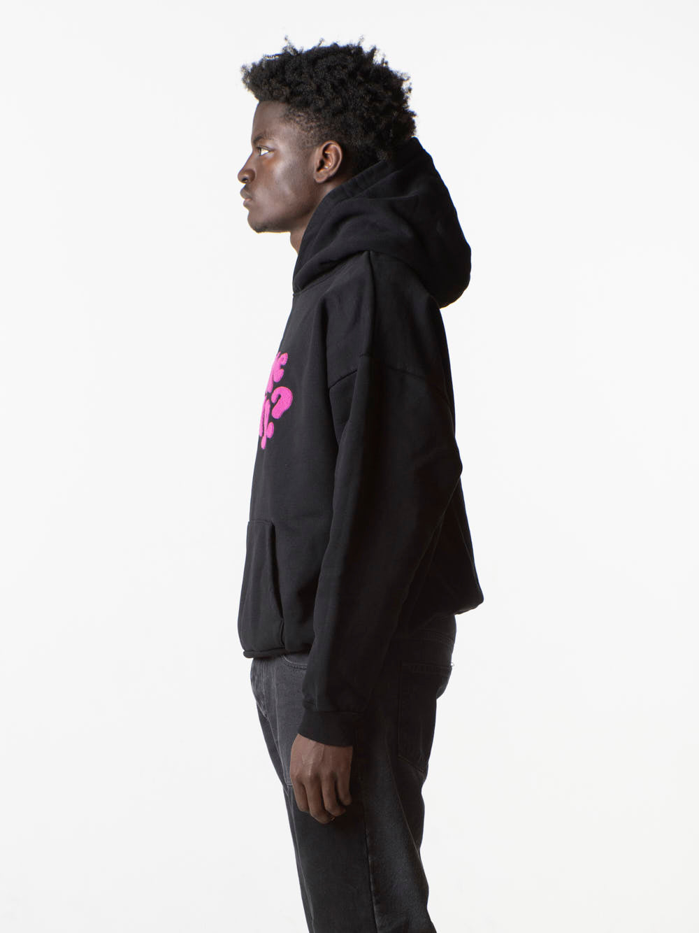SWEETHEART HOODIE - ISN'T SHE LOVELY HOODIE - BLACK